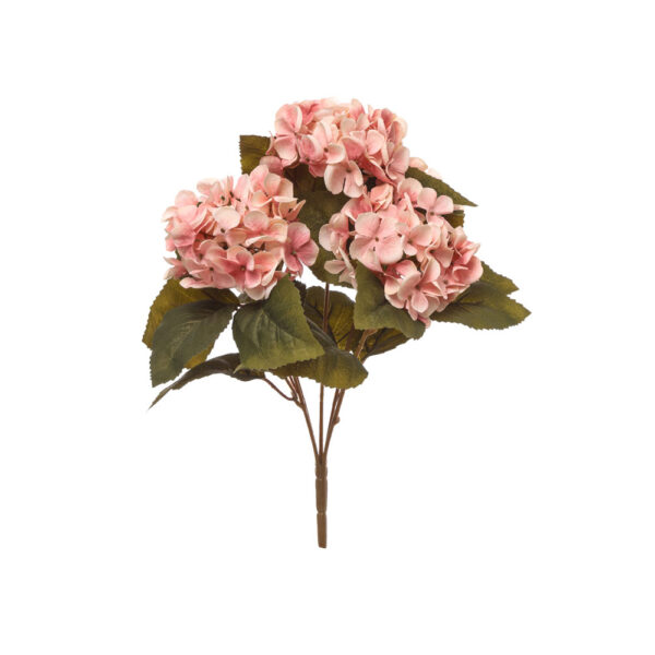 Τεχνητό Φυτό Μπουκέτο Ορτανσία Ροζ 5×40 εκ