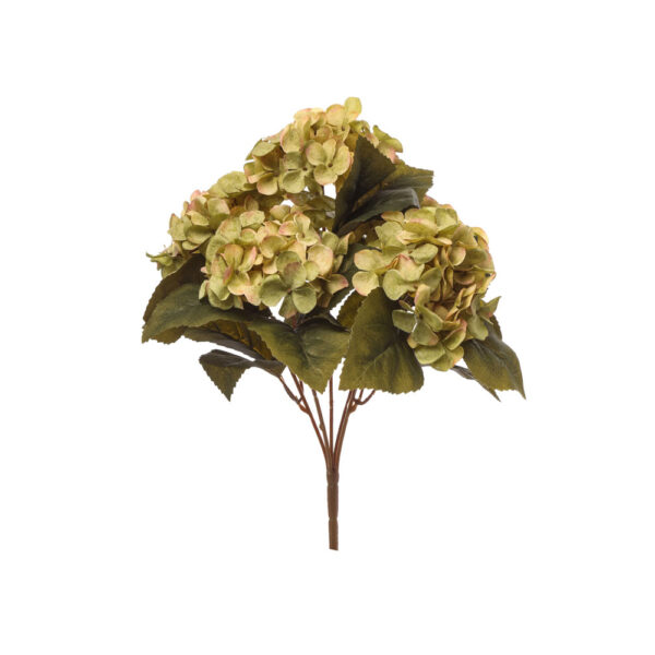 Τεχνητό Φυτό Μπουκέτο Ορτανσία Λαχανί 5×40 εκ