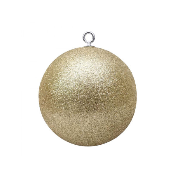 Χριστουγεννιάτικη Διακοσμητική Μπάλα Decor Με Γκλίτερ D20 cm Χρυσή