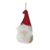 Χριστουγεννιάτικα Διακοσμητικά Κρεμαστά Στολίδια Άϊ Βασίλης Σετ 2 Τεμαχίων H10xW5.5 cm