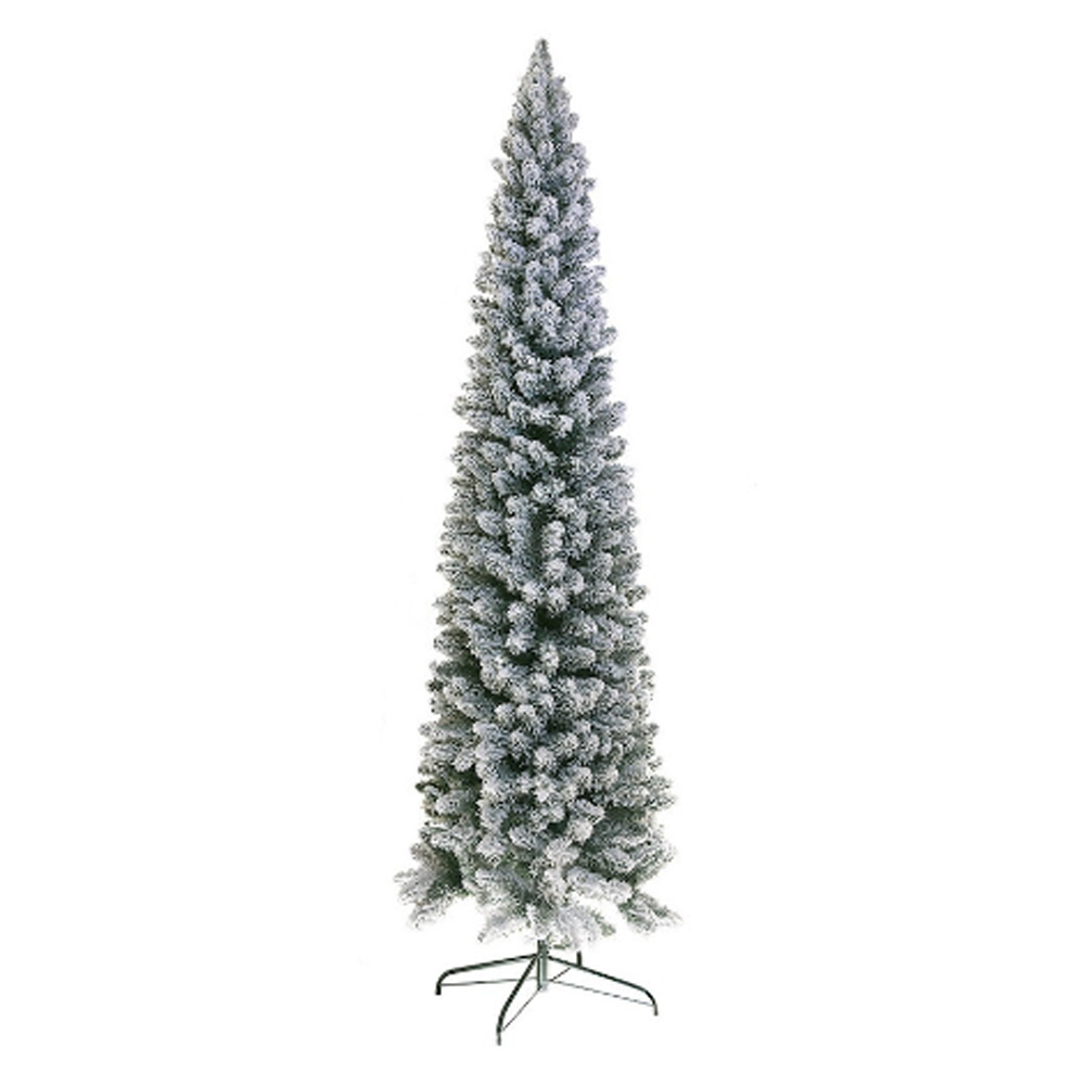 Χριστουγεννιάτικο Δέντρο Πράσινο Χιονισμένο SKYLAND Slim H180xD56 cm με 350 Άκρες - 98491-1