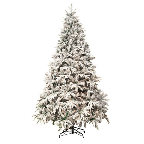 Χριστουγεννιάτικο Δέντρο Πράσινο Χιονισμένο Wonderland H180xD105 cm με 650 Άκρες (pvc & pe) - 67123-1