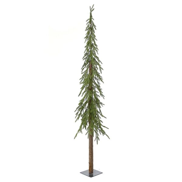 Χριστουγεννιάτικο Δέντρο Pencil Πράσινο Slim H180 cm με Ξύλινο Κορμό σε Μεταλλική Βάση - 83782