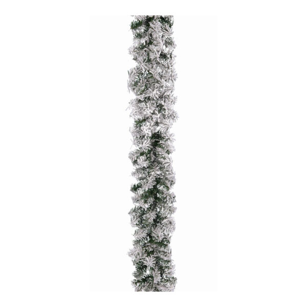 Χριστουγεννιάτικη Διακοσμητική Γιρλάντα Χιονισμένη Με 190 Άκρες L270 cm
