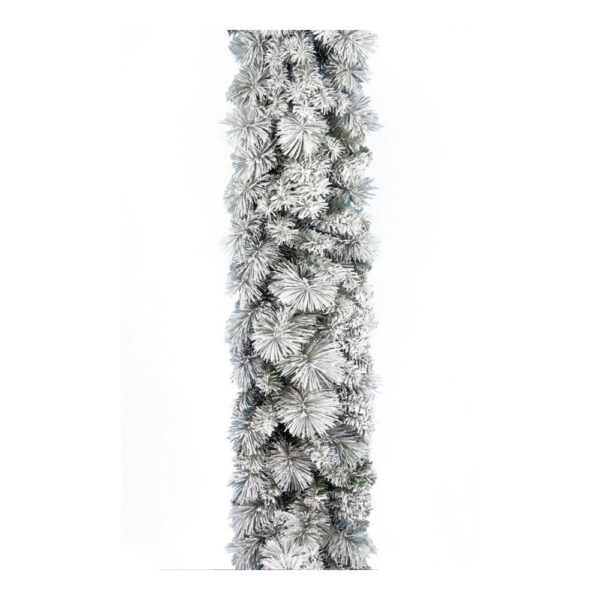 Χριστουγεννιάτικη Διακοσμητική Γιρλάντα Χιονισμένη Με 210 Άκρες L270 cm