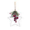 Χριστουγεννιάτικο Διακοσμητικό Αστέρι με Καμπανάκια Μεταλλικά Η24 cm