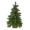 Χριστουγεννιάτικο Διακοσμητικό Δεντράκι Πράσινο σε Ξύλινο Κορμό H50 cm - 73090