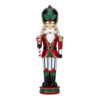 Χριστουγεννιάτικος Διακοσμητικός Καρυοθραύστης Με Ζαχαρωτό L15xW12xH46 cm Κόκκινος / Πράσινος
