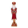 Χριστουγεννιάτικος Διακοσμητικός Καρυοθραύστης Βασιλιάς L16xW15xH61.5 cm Κόκκινος / Χρυσός