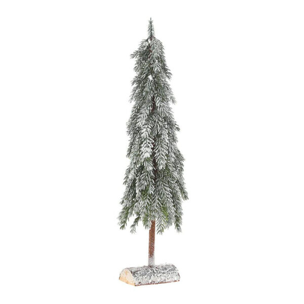 Χριστουγεννιάτικο Δέντρο Πράσινο Χιονισμένο Σε Ξύλινη Βάση 75 cm - 82180