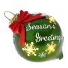 Χριστουγεννιάτικη Διακοσμητική Μπάλα Με Σχέδια Πράσινη D12xH13 cm - 82250