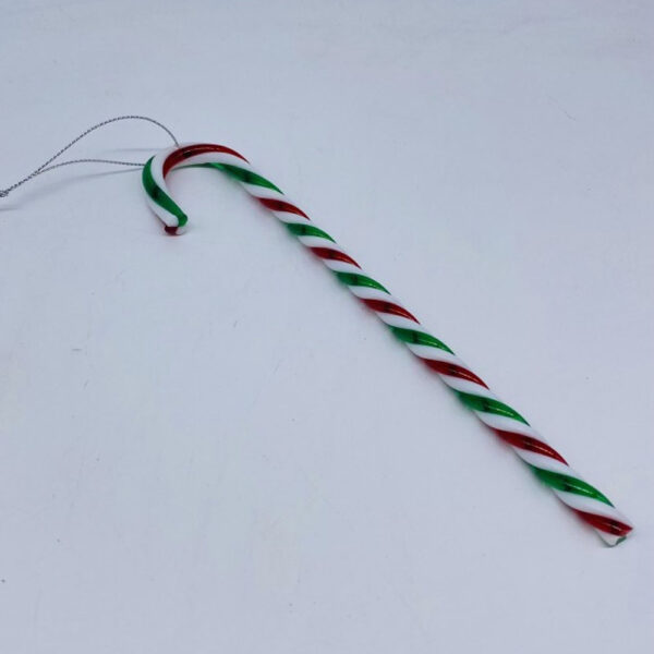 Χριστουγεννιάτικο Διακοσμητικό Candy Cane Μπαστουνάκι 22 cm Κόκκινο/Λευκό/Πράσινο CD23-LH22017