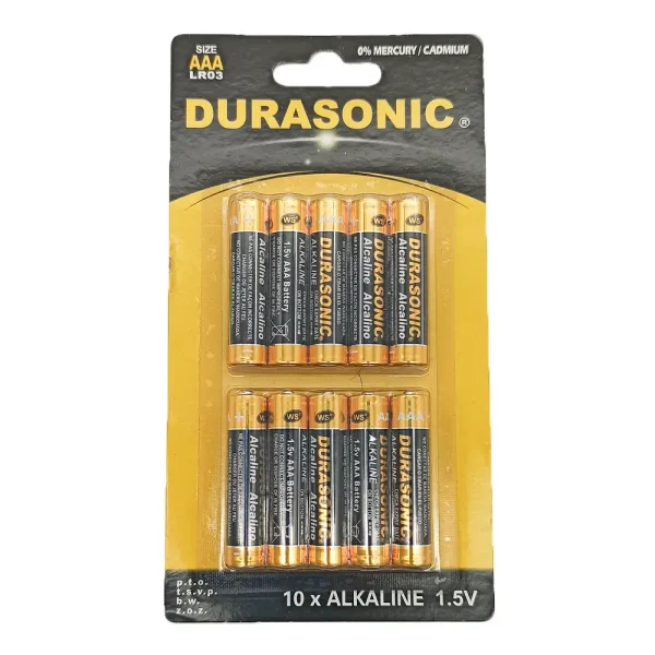 Durasonic Αλκαλικές Μπαταρίες Λιθίου 3A 1.5V LR03 Σετ 10 Τεμ