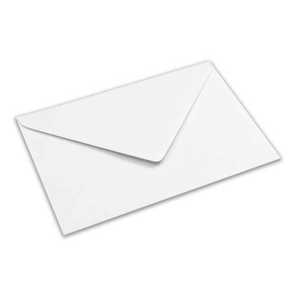 Φάκελος Προσκλητηρίου Απλός Με Μύτη 17.5x12.5 cm Λευκός