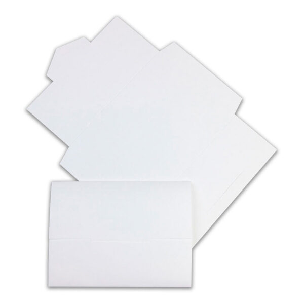 Φάκελος Προσκλητηρίου Κοπτικός Αναδιπλούμενος 18x13.5 cm Λευκός
