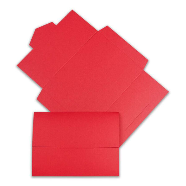 Φάκελος Προσκλητηρίου Κοπτικός Αναδιπλούμενος 18x13.5 cm Κόκκινο