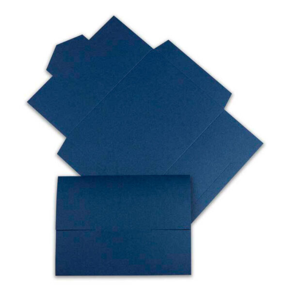 Φάκελος Προσκλητηρίου Κοπτικός Αναδιπλούμενος 18x13.5 cm Σκούρο Μπλε