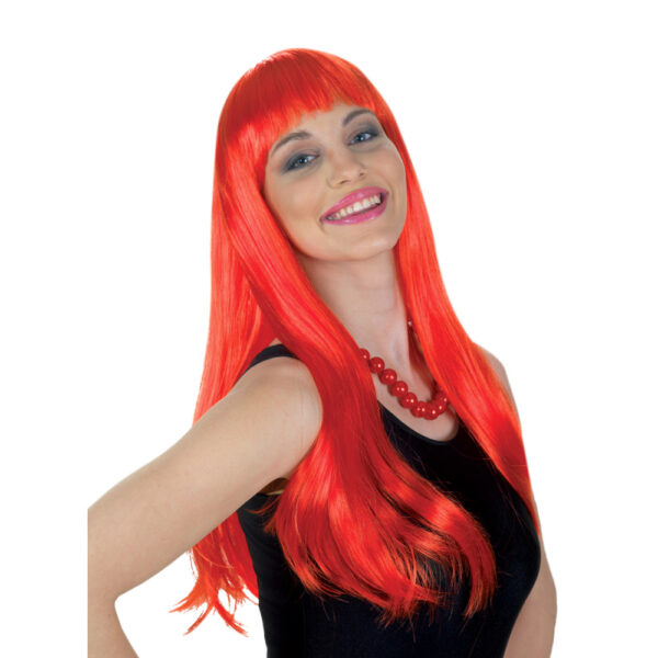Αποκριάτικη Περούκα Lola Κόκκινη 60cm