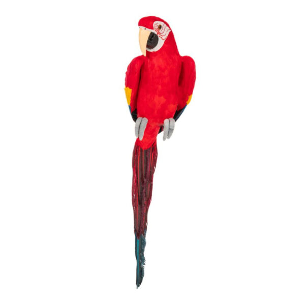 Παπαγάλος Υφασμάτινος Κόκκινος 90x20x16cm - 85314