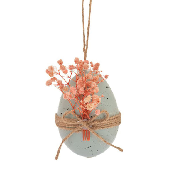 Πασχαλινά διακοσμητικά Αυγά με Αποξηραμένα Λουλούδια Βεραμάν7x6x9cm