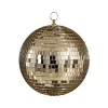 Χριστουγεννιάτικη Διακοσμητική Disco Ball Καθρέφτη Σαμπανί D20 cm