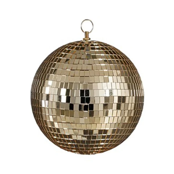 Χριστουγεννιάτικη Διακοσμητική Disco Ball Καθρέφτη Σαμπανί D20 cm