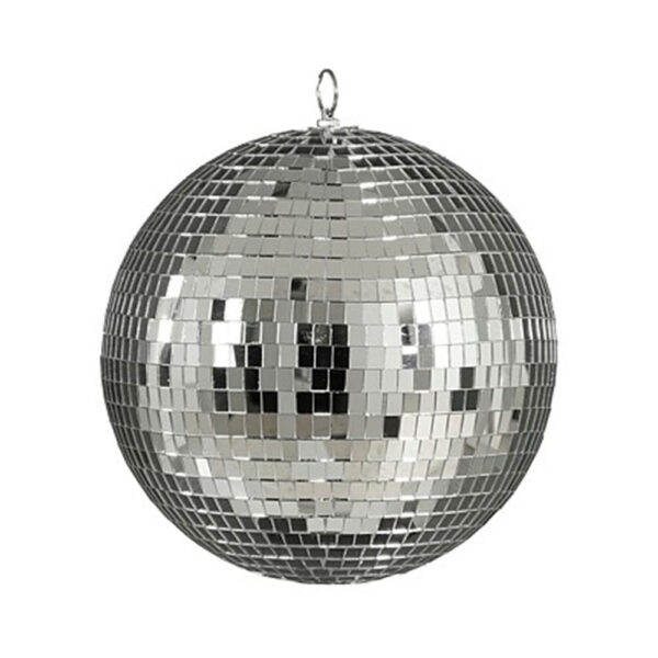 Χριστουγεννιάτικη Διακοσμητική Disco Ball Καθρεύτη Ασημί D25 cm