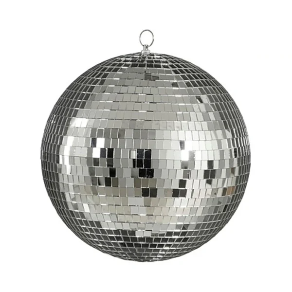 Χριστουγεννιάτικη Διακοσμητική Disco Ball Καθρεύτη Ασημί D30 cm