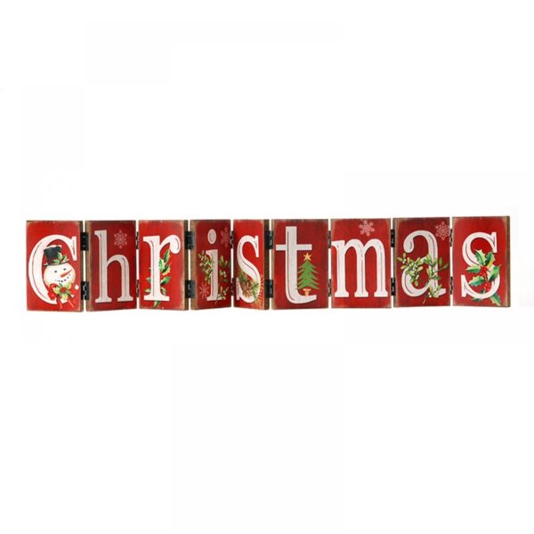 Ανοιγομενη Ταμπελα Christmas 65Χ12Εκ
