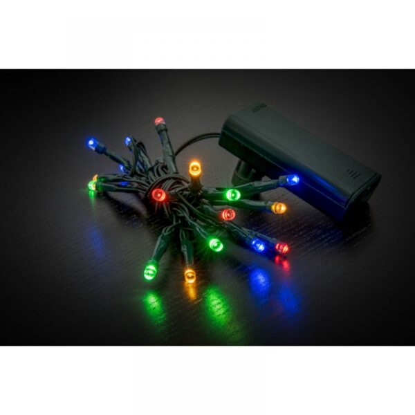 20 Led Μπαταριας Πρασινο Πολυχρωμο Σταθερο 1Μετρο