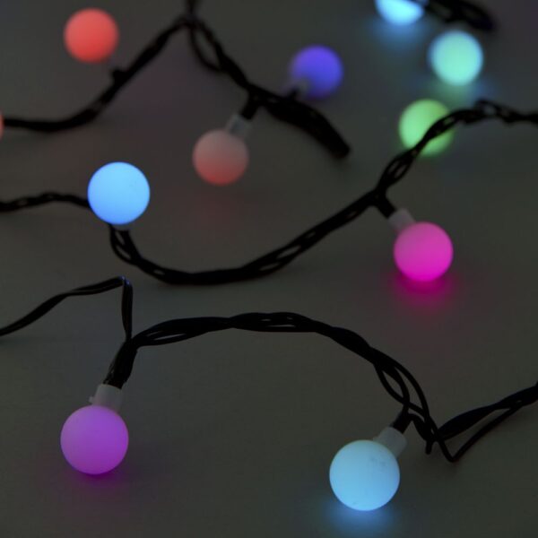 40 Led Μπαλλες 2Εκ Πρασινο Multi Pastel Επεκτεινομενο 4Μετρα Εσωτ And Εξωτ Χωρου