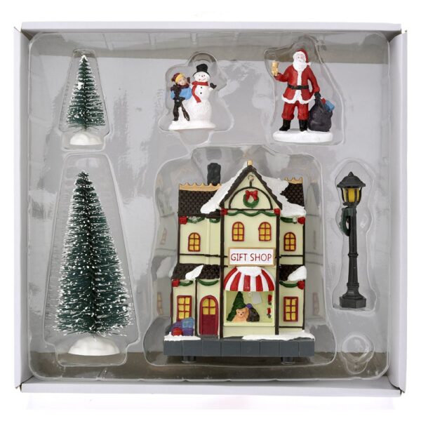 Πολυρεζιν Gift Shop Σκηνικο Με Φιγουρες Σετ 6Τεμ  10Χ7Χ13Εκ