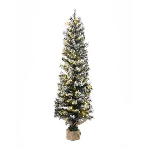 Δενδρο Pre-Lit Snow Pencil Φ45Χ150Εκ Με 140 Λευκα Λαμπακια
