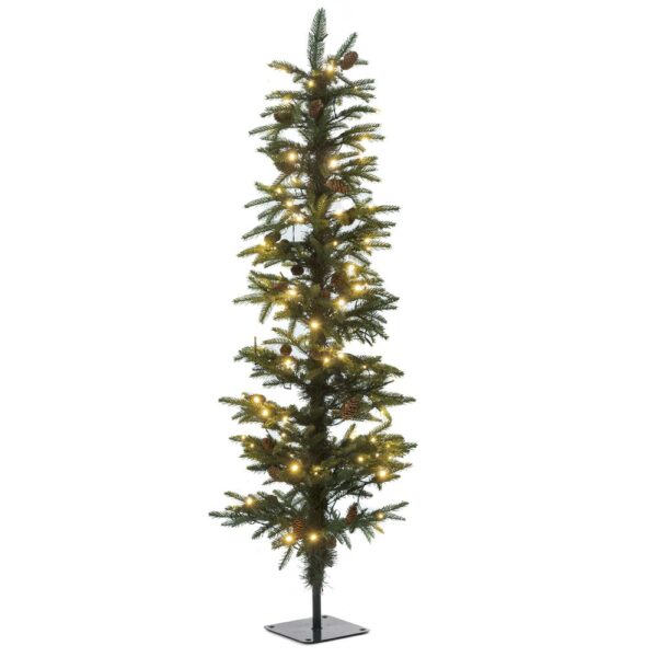 Δενδρο Pre-Lit Pencil Pine Φ35Χ90Εκ Me 70 Λευκα Λαμπακια
