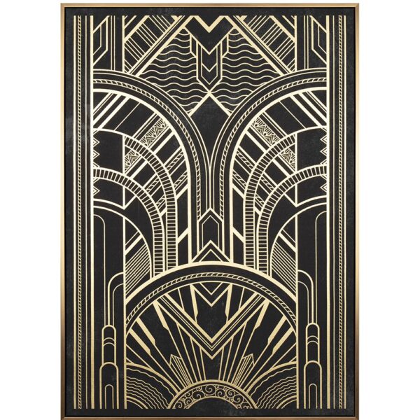Πινακας 70Χ100 Εκ Art Deco Θεμα Τυπωμα Σε Καμβα
