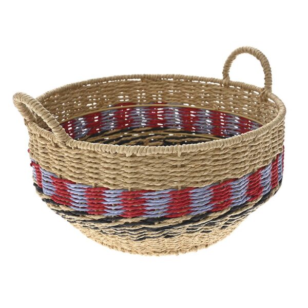 Ψαθινο Καλαθι Ethnic Style Φ36X17Ek