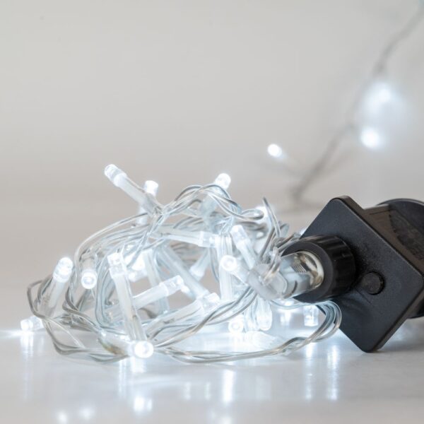 400 Led Διαφανο Παγου 8Προγραμ 20Μετρα Εσωτ And Εξωτ Χωρου 5Mm