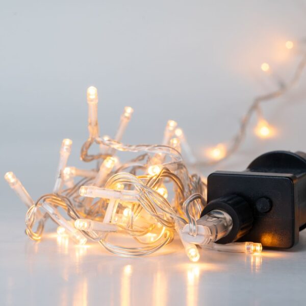 400 Led Διαφανο Ζεστο 8Προγραμ 20Μετρα Εσωτ And Εξωτ Χωρου 5Mm