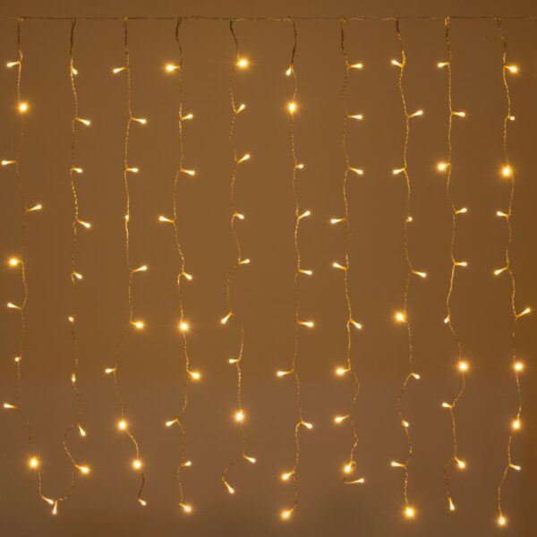 200 Led Κουρτινα Διαφανο Ζεστο Επεκτεινομενη Σταθερη 2Χ1Μετρα Εσωτ And Εξωτ Χωρου