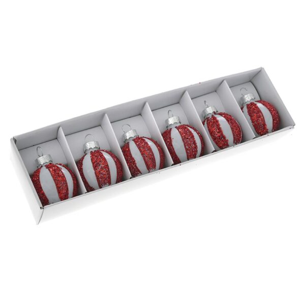 Candy Γυαλινη Μινι Μπαλα 4Εκ Σετ 6