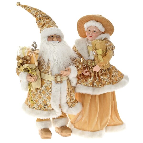 Χρυσο Ζευγαρι Mr. And Mrs Santa 65Ek Σετ 2