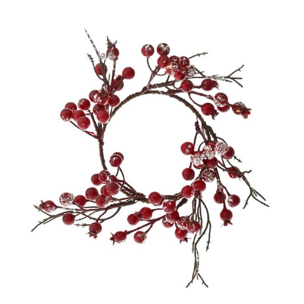 Στεφανακι Κοκκινο Με Ροδια Berries 20Εκ