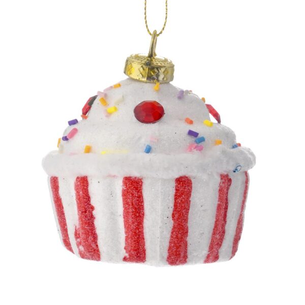 Πολυχρωμο Αφρολεξ Κρεμαστο Στολιδι Cupcake 7X7X7Ek