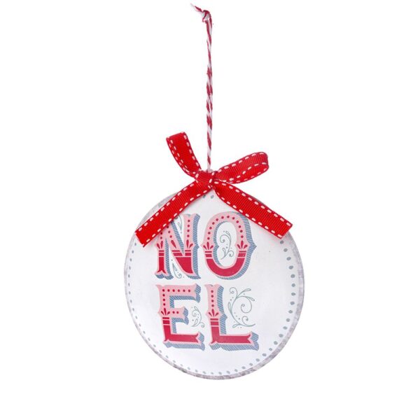 Noel Μεταλλικο Στολιδι 10Εκ