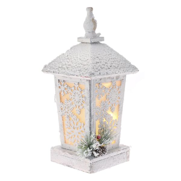 Φωτιζομενο Λευκο Φαναρι 19X19X40Ek Me 10Led