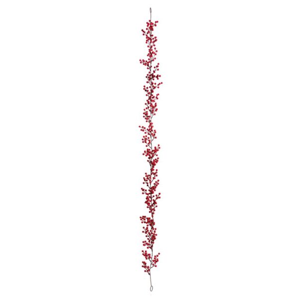 Γιρλαντα Με Κοκκινα Berries 180Εκ