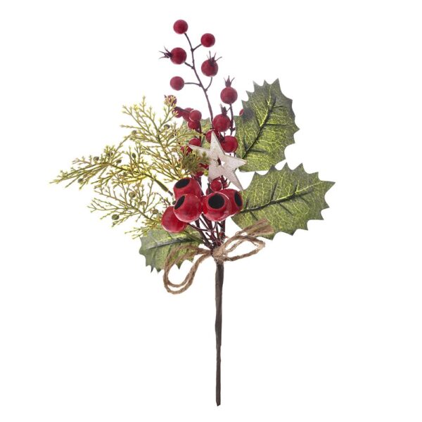 Πικ Με Κοκκινα Berries Και Αστερι 34Εκ