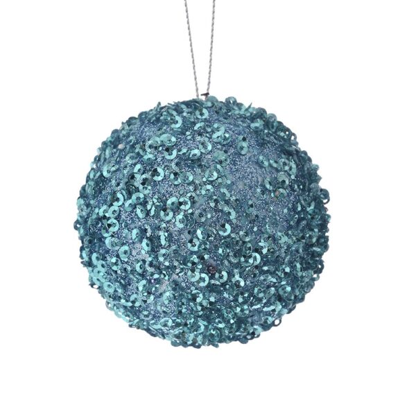 Γαλαζια Glitter Foam Μπαλα 6Εκ