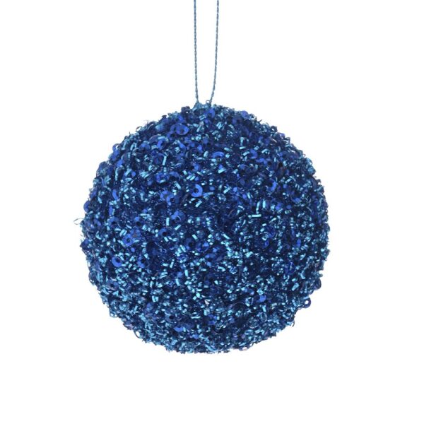 Μπλε Glitter Foam Μπαλα 6Εκ