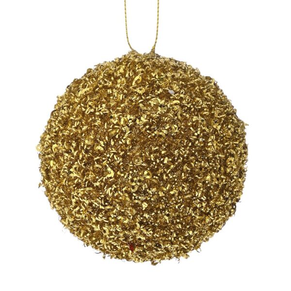 Χρυση Glitter Foam Μπαλα 8Εκ